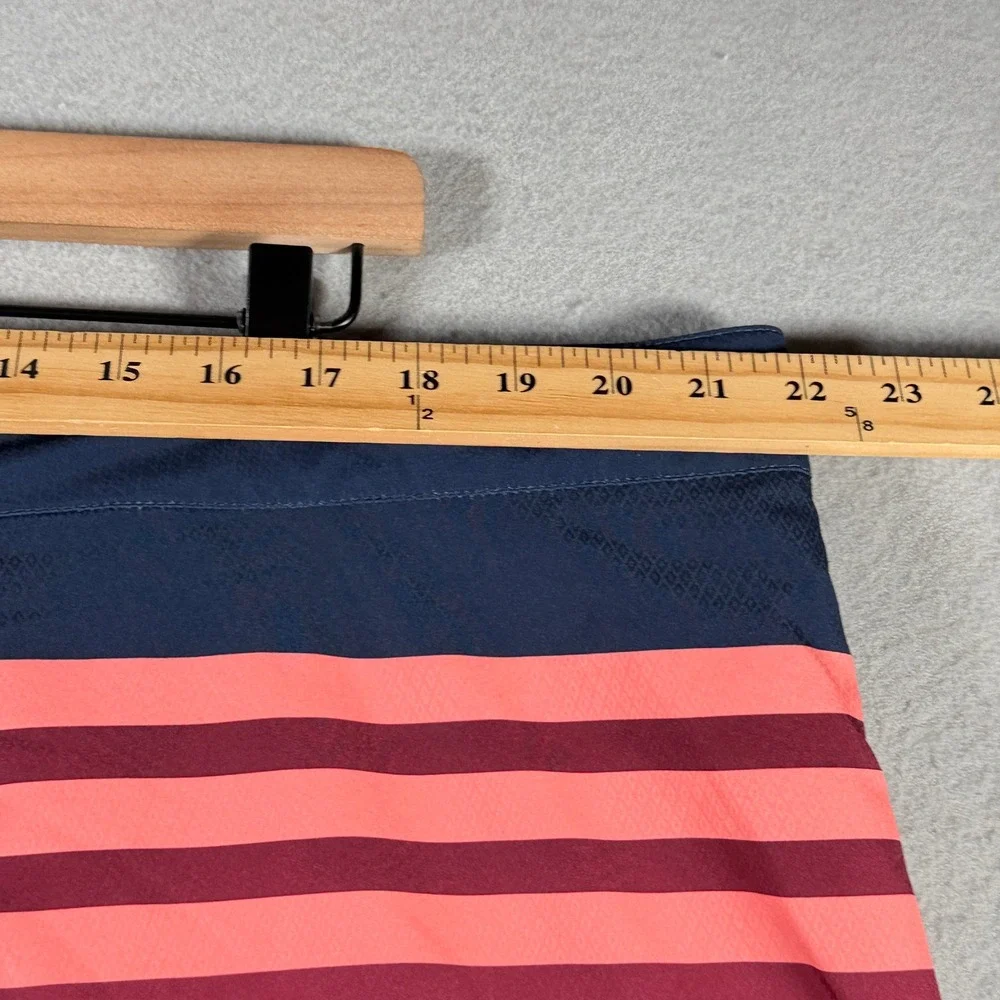 Vineyard Vines Mens 42‎ Striped Gradient Board Shorts Coral Burgundy Navy Blue
